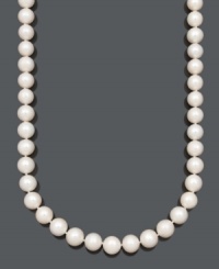 Treat yourself to style and sophistication. Belle de Mer necklace features large, A+ cultured freshwater pearls (11-13 mm) and a 14k gold clasp. Approximate length: 20 inches. Treat yourself to style and sophistication. Belle de Mer necklace features large, A+ cultured freshwater pearls (11-13 mm) and a 14k gold clasp. Approximate length: 20 inches.