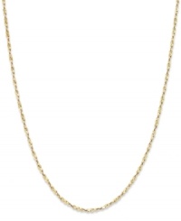 Add a touch of shine with a simple chain. Giani Bernini's 24k gold over sterling silver necklace features a twisted design. Approximate length: 18 inches. Add a touch of shine with a simple chain. Giani Bernini's 24k gold over sterling silver necklace features a twisted design. Approximate length: 18 inches.