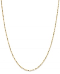 Add a touch of shine with a simple chain. Giani Bernini's 24k gold over sterling silver necklace features a twisted design. Approximate length: 18 inches.