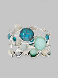 From the Rock Candy Collection. The iconic bangle design, with multi-sized teardrops of faceted mother-of-pearl set in polished sterling silver.Mother-of-pearl Sterling silver Diameter, about 2½ Imported