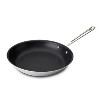 Ideal for foods that need flipping, this superlative nonstick fry pan allows you to deftly scrambling eggs and bacon or prepare a quick chicken sauté. Nonstick fry pans are safe in the oven to 500F degrees but should not be placed under a broiler. Ideal for foods that need flipping, this superlative nonstick fry pan allows you to deftly scrambling eggs and bacon or prepare a quick chicken sauté. Nonstick fry pans are safe in the oven to 500F degrees but should not be placed under a broiler.