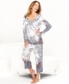 Cozy up in the stylish Divine Rush pajama set by Style&co.