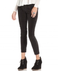 Combining two hot fall trends, velvet and polka-dots, these Free People skinny pants add an irreverent appeal to your cold-weather wardrobe! Combining two hot fall trends, velvet and polka-dots, these Free People skinny pants add an irreverent appeal to your cold-weather wardrobe!