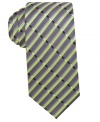 A vibrant print gives this silk tie from Alfani a bright persona.