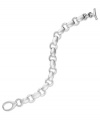 A stylish classic. Giani Bernini's sterling silver link bracelet and toggle clasp is every woman's accessory essential. Approximate length: 8 inches.