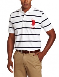 U.S. Polo Assn. Men's Narrow Striped Polo With Big Pony U.S. Polo Assn. Men's Narrow Striped Polo With Big Pony