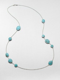From the Rock Candy® Collection. Faceted turquoise stones in various shapes and sizes on a delicate link chain. TurquoiseSterling silverLength, about 43Lobster clasp closureImported From the Rock Candy® Collection. Faceted turquoise stones in various shapes and sizes on a delicate link chain. TurquoiseSterling silverLength, about 43Lobster clasp closureImported