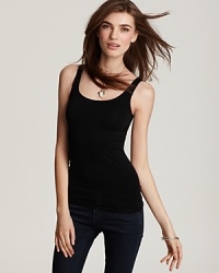 Get back to basics with Aqua's seamless tank top. The stretch crew neck is the perfect foundation for layering, or wear it alone when the weather heats up. Get back to basics with Aqua's seamless tank top. The stretch crew neck is the perfect foundation for layering, or wear it alone when the weather heats up.