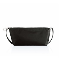 A mid-sized pouch-style zip-up makeup bag of lightweight nylon. Available in signature M.A.C black only. A mid-sized pouch-style zip-up makeup bag of lightweight nylon. Available in signature M.A.C black only.