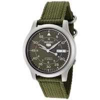 Seiko Men's SNK805 Seiko 5 Automatic Green Canvas Strap Watch Seiko Men's SNK805 Seiko 5 Automatic Green Canvas Strap Watch