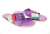 Hogan Ibiza Crossed Band 2KV IRIS Purple Leather/Suede Sandals Sz 37 KVL200