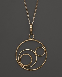Dazzling circles of 14K yellow gold. By Nancy B. Dazzling circles of 14K yellow gold. By Nancy B.