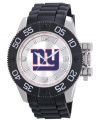 Root for your team 24/7 with this sporty watch from Game Time. Features a New York Giants logo at the dial.