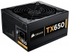 Corsair Enthusiast Series 650-Watt 80 Plus Bronze Certified Power Supply Compatible with   Core i3, i5, i7 and   platforms - TX650