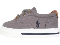 Polo By Ralph Lauren Vaughn Sneaker (Toddler/Little Kid/Big Kid),Grey Canvas,5 M US Toddler Polo By Ralph Lauren Vaughn Sneaker (Toddler/Little Kid/Big Kid),Grey Canvas,5 M US Toddler