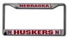 NCAA Nebraska Cornhuskers Chrome License Plate Frame