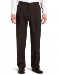 Haggar Mens Stripe Herringbone Fancy Pleat Front Dress Pant Haggar Mens Stripe Herringbone Fancy Pleat Front Dress Pant