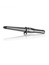 High-tech styling wand quickly, easily creates natural-looking waves. Pioneering Tourmaline technology harnesses the optimal ionic, infrared energy to fight frizz and seal the hair cuticle while digital technology ensures fast heat up. High-tech styling wand quickly, easily creates natural-looking waves. Pioneering Tourmaline technology harnesses the optimal ionic, infrared energy to fight frizz and seal the hair cuticle while digital technology ensures fast heat up.
