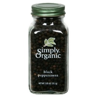 Simply Organic Peppercorns, Black Whole Certified Organic, 2.65-Ounce Containers (Pack of 3) Simply Organic Peppercorns, Black Whole Certified Organic, 2.65-Ounce Containers (Pack of 3)