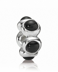 A ring-shaped charm of onyx cabochons adds depth and definition to your PANDORA bracelet. A ring-shaped charm of onyx cabochons adds depth and definition to your PANDORA bracelet.