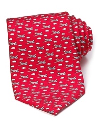 Crafted in luxuriously soft silk, this handsome tie from Vineyard Vines is adorned with a vivid airplane pattern. Crafted in luxuriously soft silk, this handsome tie from Vineyard Vines is adorned with a vivid airplane pattern.