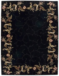 Nourison Rugs Julian Collection JL46 Black Rectangle 8' x 11' Area Rug Nourison Rugs Julian Collection JL46 Black Rectangle 8' x 11' Area Rug