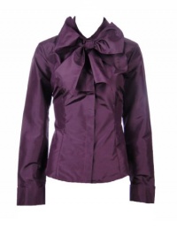 Sutton Studio Womens Taffeta Neck Bow Blouse Sutton Studio Womens Taffeta Neck Bow Blouse