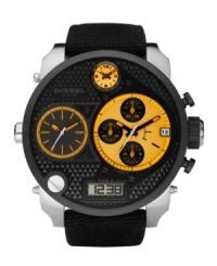 Never lose a second with this multifunctional watch by Diesel. Never lose a second with this multifunctional watch by Diesel.
