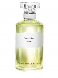 L'eau is an uncommonly fresh fragrance with solar and crispy green leaf top notes and a musky, incense-infused base elegantly expressing the Margiela vision. 3.4 oz. L'eau is an uncommonly fresh fragrance with solar and crispy green leaf top notes and a musky, incense-infused base elegantly expressing the Margiela vision. 3.4 oz.