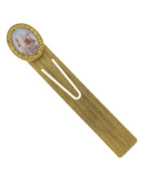The perfect gift for the devoted book reader. This intricate bookmark by Vatican features a depiction of Pope John Paul II in a gold tone mixed metal setting. Approximate length: 5 inches. The perfect gift for the devoted book reader. This intricate bookmark by Vatican features a depiction of Pope John Paul II in a gold tone mixed metal setting. Approximate length: 5 inches.
