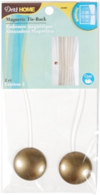 Dritz Magnetic Tie-Back 2-Pack: Antique Gold Dritz Magnetic Tie-Back 2-Pack: Antique Gold