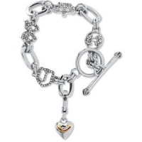 Juicy Couture Silver Luxe Starter Charm Bracelet w Pave Icons YJRUS516 Juicy Couture Silver Luxe Starter Charm Bracelet w Pave Icons YJRUS516