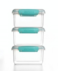Make it last. Featuring seal-tight lids that lock in freshness, these storage containers from Martha Stewart Collection ensure ingredients, snacks and leftover meals stay delicious. Limited lifetime warranty. Make it last. Featuring seal-tight lids that lock in freshness, these storage containers from Martha Stewart Collection ensure ingredients, snacks and leftover meals stay delicious. Limited lifetime warranty.