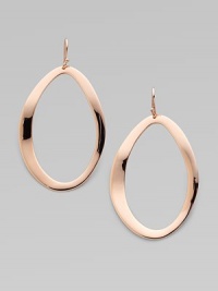 From the Lite Links Collection. Swoops of 18k gold and sterling silver warmly plated with 18k rose gold.18k gold and sterling silver with 18k rose goldplating Length, about 2½ Ear wire Imported