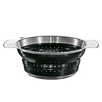 For rinsing vegetables, draining pasta and more, the stainless steel Rösle colander is a durable kitchen essential. For rinsing vegetables, draining pasta and more, the stainless steel Rösle colander is a durable kitchen essential.