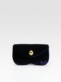 A sleek silhouette crafted in smooth velvet with an elegant flap-front closure. Magnetic flap closureTwo inside open pocketsSatin lining8¾W X 4¾H X 1¾DMade in Italy A sleek silhouette crafted in smooth velvet with an elegant flap-front closure. Magnetic flap closureTwo inside open pocketsSatin lining8¾W X 4¾H X 1¾DMade in Italy