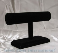 NEW Black Velvet Bracelet T-Bar Jewelry Display Bangle NEW Black Velvet Bracelet T-Bar Jewelry Display Bangle