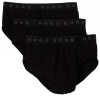 HUGO BOSS Men's 3 Pack Traditional Brief, Black, XX-Large