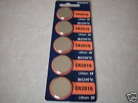 Sony Lithium 3V Batteries Size CR2016 (Pack of 5) Sony Lithium 3V Batteries Size CR2016 (Pack of 5)
