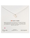Get in a NY state of mind with this Dogeared pendant necklace, which dangles a delicate love note to your kind of town.