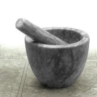 RSVP Gorgeous Grey Marble Mortar & Pestle RSVP Gorgeous Grey Marble Mortar & Pestle