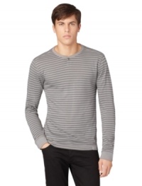 Worn solo or layered, this Calvin Klein Jeans henley will keep you comfortable and looking cool. Worn solo or layered, this Calvin Klein Jeans henley will keep you comfortable and looking cool.