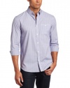 Calvin Klein Sportswear Men's Long Sleeve Mini Plaid Poplin Woven Shirt