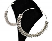 Basketball Wives Paparazzi Ring Earrings Sje5008 Sil 64mm Basketball Wives Paparazzi Ring Earrings Sje5008 Sil 64mm