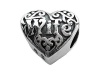 Zable(tm) Sterling Silver Wife Heart Bead / Charm