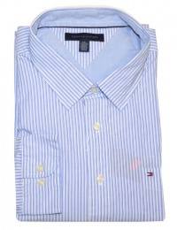 Tommy Hilfiger Men Striped Long Sleeve Logo Shirt Tommy Hilfiger Men Striped Long Sleeve Logo Shirt