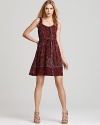 Edun Dress - Wrinkle Print Ruffle