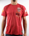 AFFLICTION Eddie Trotta Skull Distressed Mens T-Shirt
