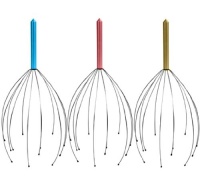 Scalp Head Massager - Set of Three (Colors May Vary)