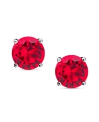 Celebrate your favorite month of the year with these January birthstone earrings by CRISLU. Stud earrings feature round-cut, garnet-colored cubic zirconias (3 ct. t.w.) set in sterling silver with a platinum finish. Approximate diameter: 1/4 inch. Celebrate your favorite month of the year with these January birthstone earrings by CRISLU. Stud earrings feature round-cut, garnet-colored cubic zirconias (3 ct. t.w.) set in sterling silver with a platinum finish. Approximate diameter: 1/4 inch.